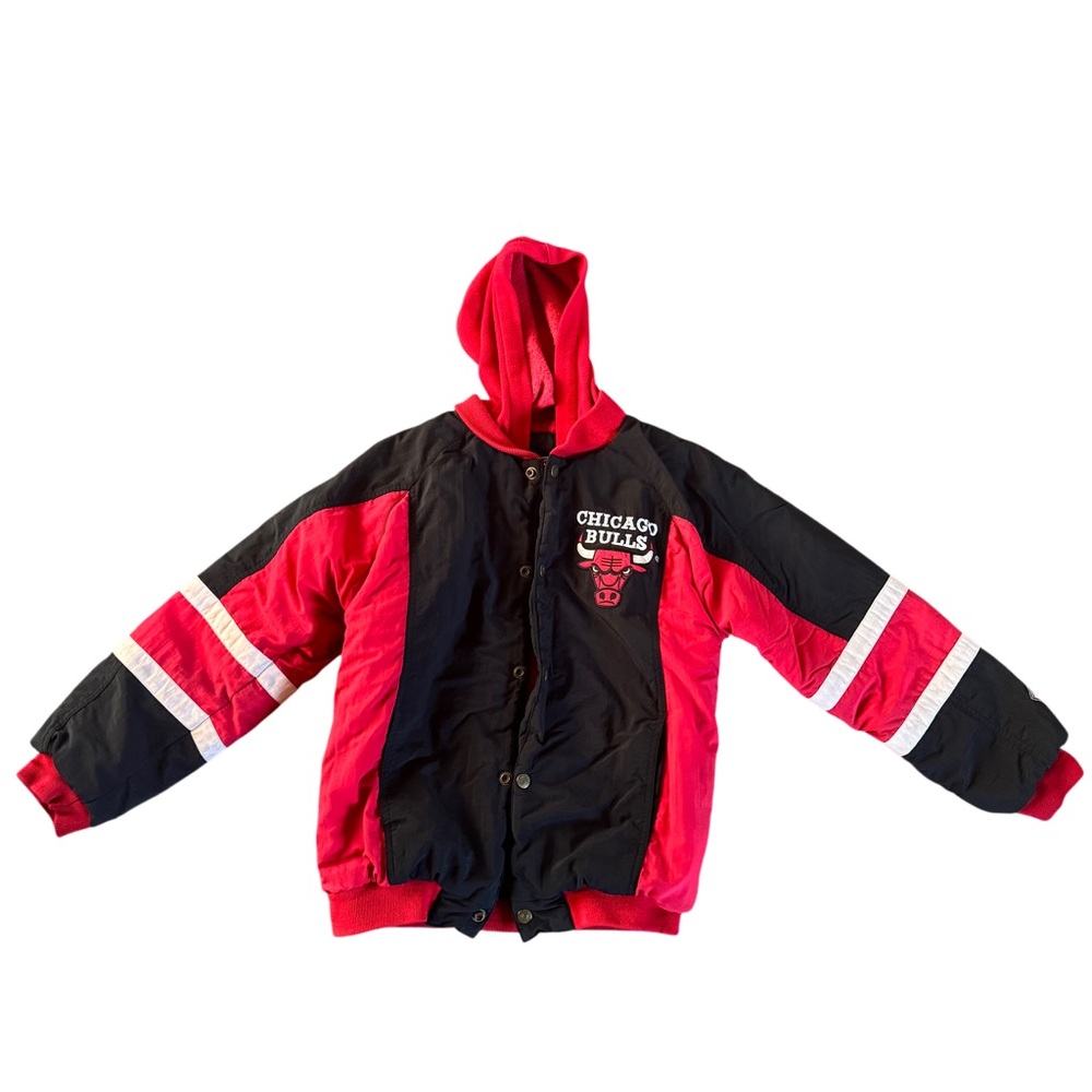 Vintage 1990s Kids Chicago Bulls Hooded Coat